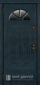 Уличная дверь со стеклом в частный дом №4 внутренняя - фото